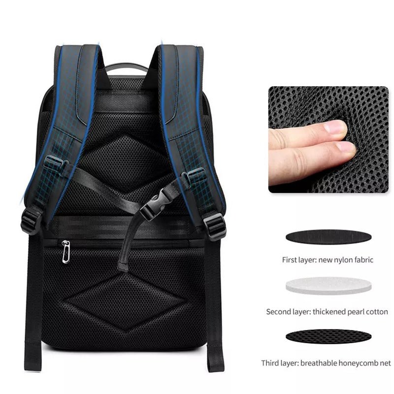 MINGLU ML22088-15.6 Inch Universal Dual Shoulder Laptop Backpack Oxford Cloth Notebook Storage Bag - Black MINGLU ML22088-15.6 Inch Universal Dual Shoulder Laptop Backpack Oxford Cloth Notebook Storage Bag - Black